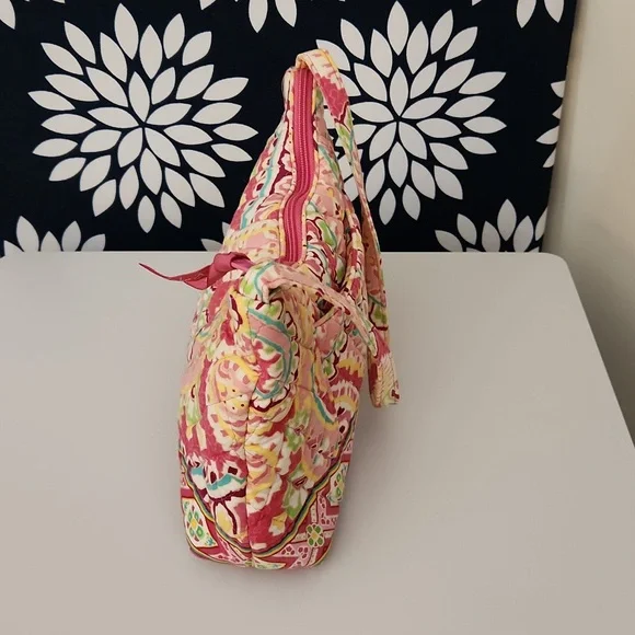 Vera Bradley Capri Melon Maggie Small Shoulder Bag Floral Like New - Picture 4 of 6